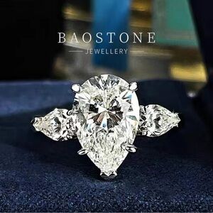 BAOSTONE Frost Blossom 925 Silver Ring – Size 7 (Brand New)